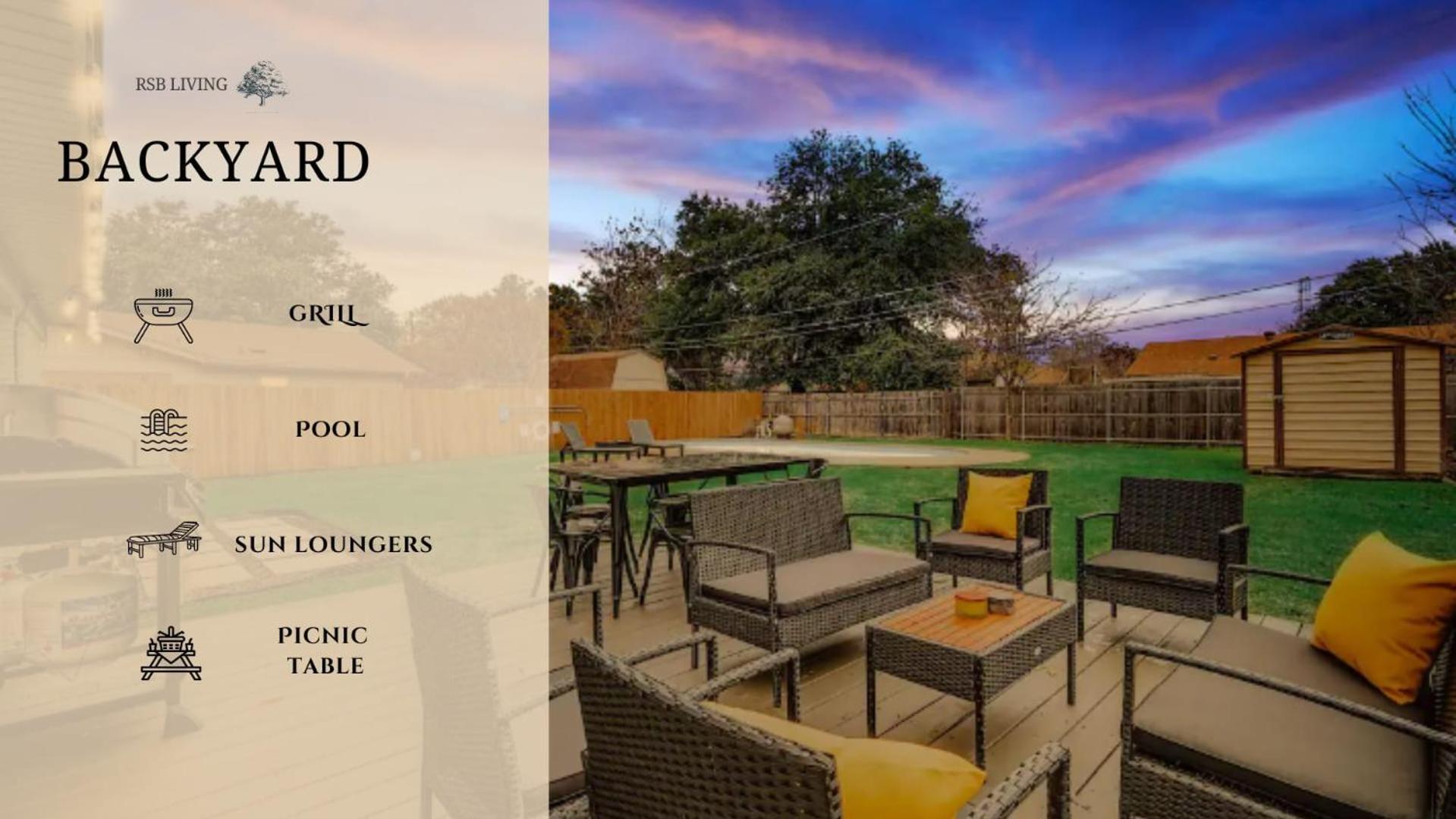 Upscale 3Br 2Ba Cozy Holiday Home With Pool & Grill North Richland Hills Kültér fotó